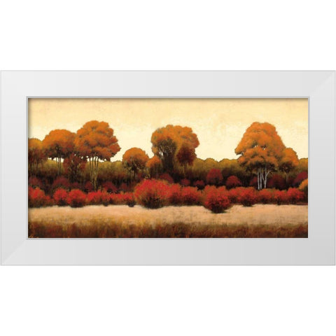 Autumn Forest III White Modern Wood Framed Art Print by Wiens, James