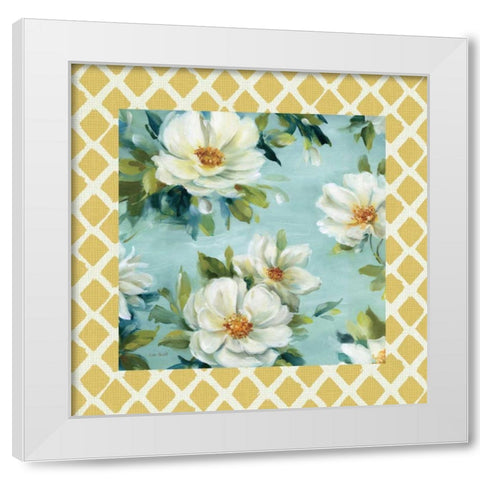 Reflections II with Border White Modern Wood Framed Art Print by Audit, Lisa