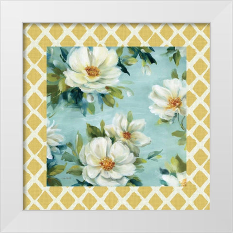 Reflections II with Border White Modern Wood Framed Art Print by Audit, Lisa