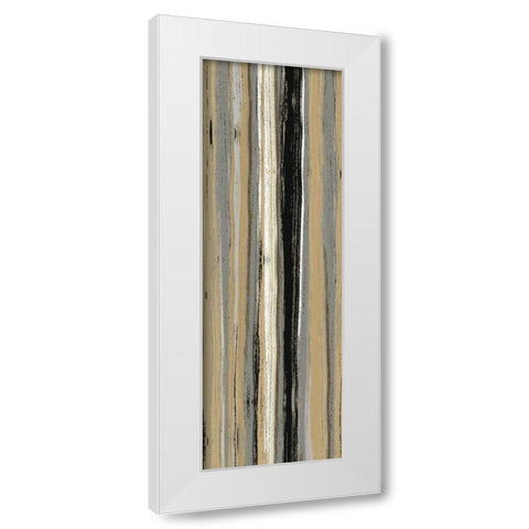 Rainy Streets Neutral Panel I White Modern Wood Framed Art Print by Wild Apple Portfolio