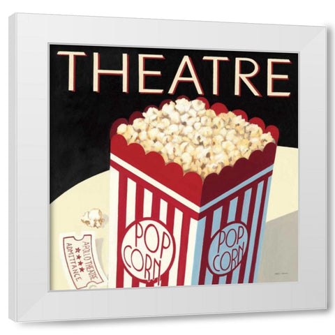 Theatre White Modern Wood Framed Art Print by Fabiano, Marco