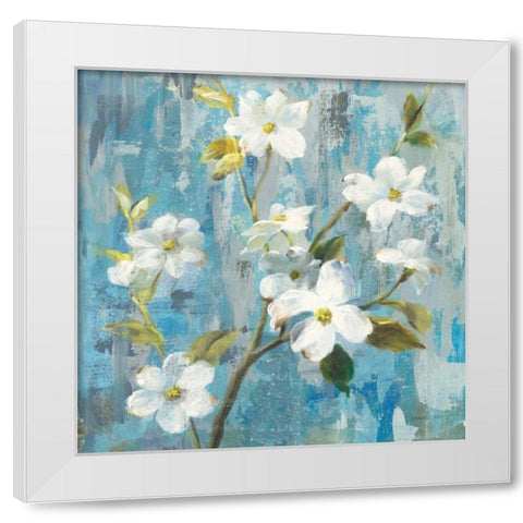 Graceful Magnolia I White Modern Wood Framed Art Print by Nai, Danhui