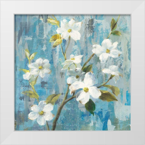 Graceful Magnolia I White Modern Wood Framed Art Print by Nai, Danhui