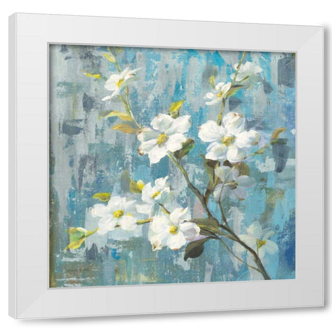 Graceful Magnolia II White Modern Wood Framed Art Print by Nai, Danhui