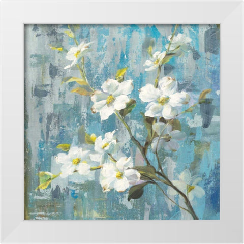 Graceful Magnolia II White Modern Wood Framed Art Print by Nai, Danhui