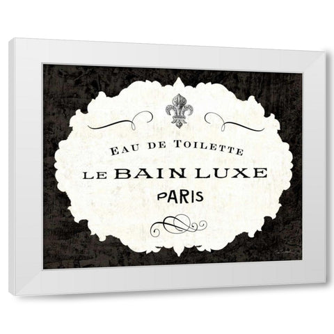 Le Bain Luxe I White Modern Wood Framed Art Print by Schlabach, Sue