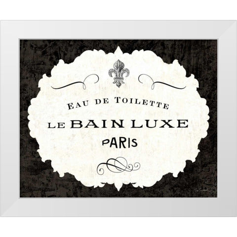 Le Bain Luxe I White Modern Wood Framed Art Print by Schlabach, Sue