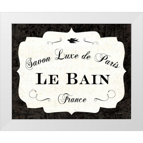 Le Bain Luxe II White Modern Wood Framed Art Print by Schlabach, Sue