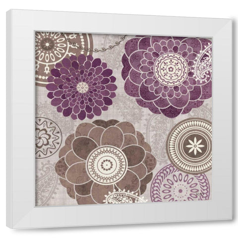 Gray Garden Melody I White Modern Wood Framed Art Print by Charron, Veronique