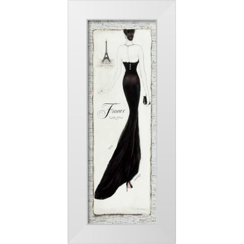 Elegance I White Modern Wood Framed Art Print by Adams, Emily