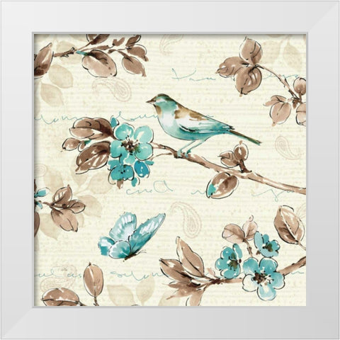 Wing Prints IV White Modern Wood Framed Art Print by ERR, Pela