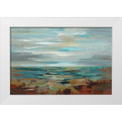 Marine Layer White Modern Wood Framed Art Print by Vassileva, Silvia