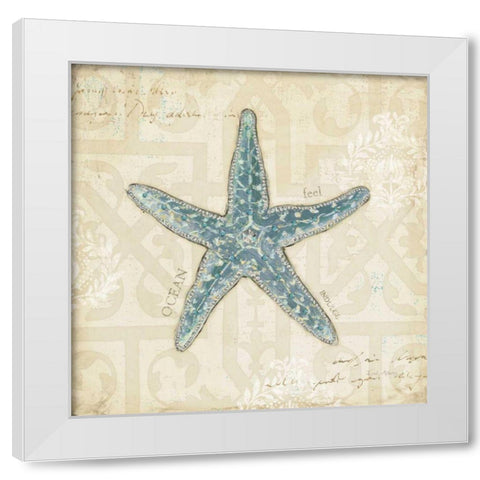 Beach Treasures II White Modern Wood Framed Art Print by Adams, Emily