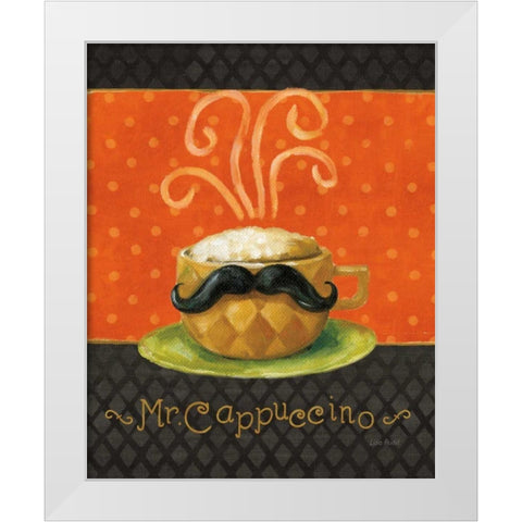 Cafe Moustache IV White Modern Wood Framed Art Print by Audit, Lisa