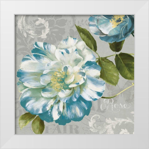 Spring Flair II Gray and Yellow White Modern Wood Framed Art Print by Audit, Lisa