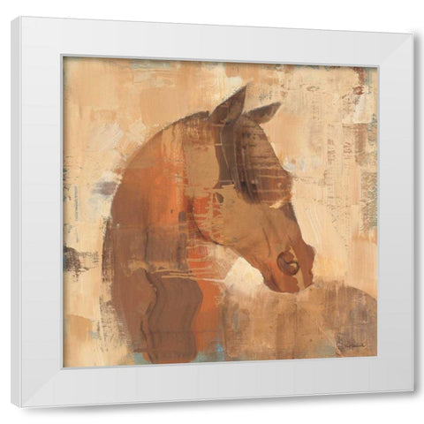 Spirit White Modern Wood Framed Art Print by Hristova, Albena