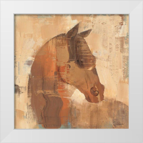 Spirit White Modern Wood Framed Art Print by Hristova, Albena