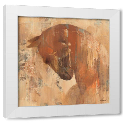 Charger White Modern Wood Framed Art Print by Hristova, Albena