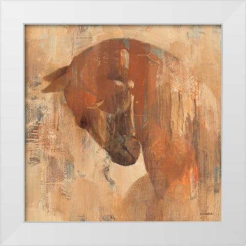 Charger White Modern Wood Framed Art Print by Hristova, Albena
