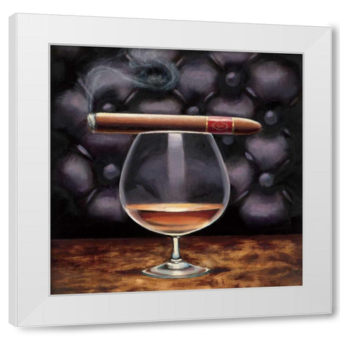 Gentlemen Prefer I White Modern Wood Framed Art Print by Fabiano, Marco