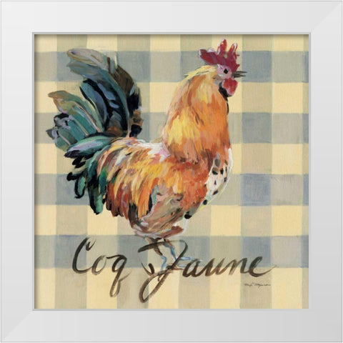 Coq Jaune White Modern Wood Framed Art Print by Hageman, Marilyn