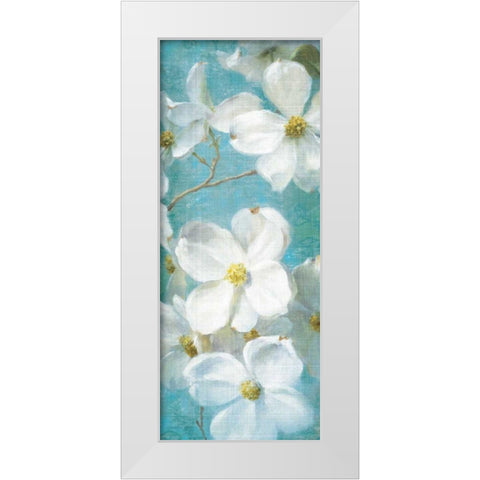 Indiness Blossom Panel Vintage II White Modern Wood Framed Art Print by Nai, Danhui