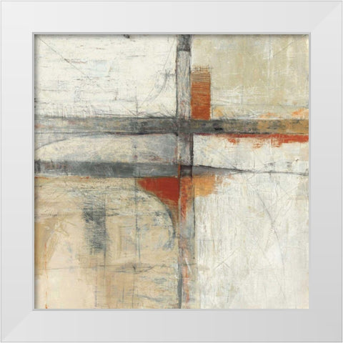 Aerial View II White Modern Wood Framed Art Print by Schick, Mike