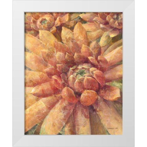 Nature Delight II   White Modern Wood Framed Art Print by Nai, Danhui