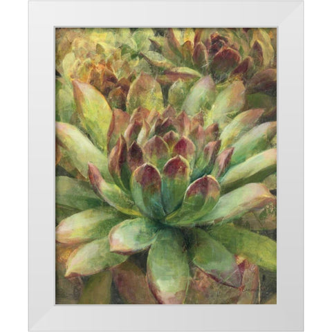 Nature Delight III   White Modern Wood Framed Art Print by Nai, Danhui