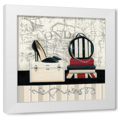 Charming Travel I White Modern Wood Framed Art Print by Fabiano, Marco