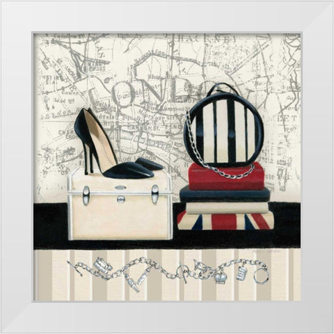 Charming Travel I White Modern Wood Framed Art Print by Fabiano, Marco