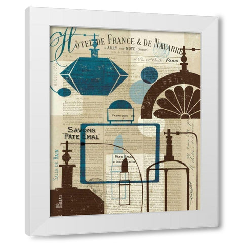 French Spa I White Modern Wood Framed Art Print by Mullan, Michael