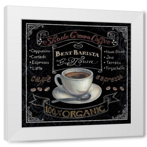 Morning Treat Square II White Modern Wood Framed Art Print by Brissonnet, Daphne