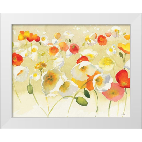 My Iceland Plot II White Modern Wood Framed Art Print by Novak, Shirley