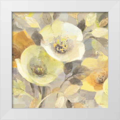 Spring Collection III Crop White Modern Wood Framed Art Print by Hristova, Albena