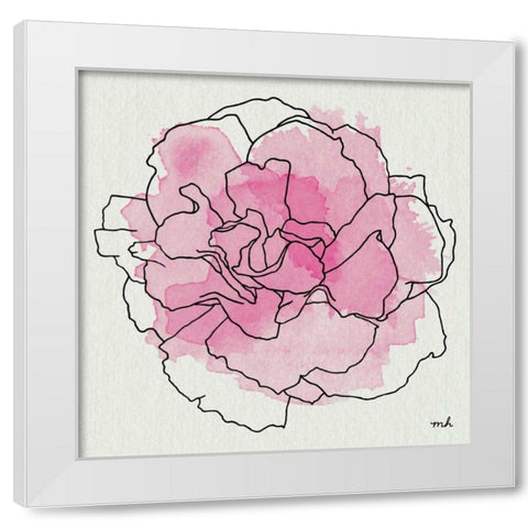 Watercolor Floral III White Modern Wood Framed Art Print by Hershey, Moira