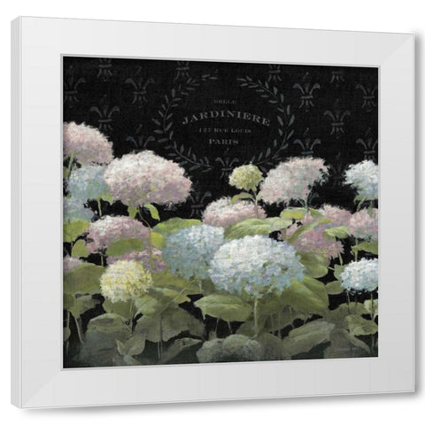 La Belle Jardiniere Crop White Modern Wood Framed Art Print by Nai, Danhui