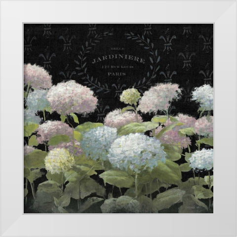 La Belle Jardiniere Crop White Modern Wood Framed Art Print by Nai, Danhui