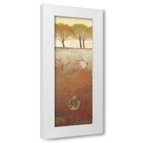 Field and Forest Panel II White Modern Wood Framed Art Print by Wiens, James