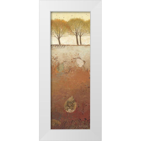 Field and Forest Panel II White Modern Wood Framed Art Print by Wiens, James