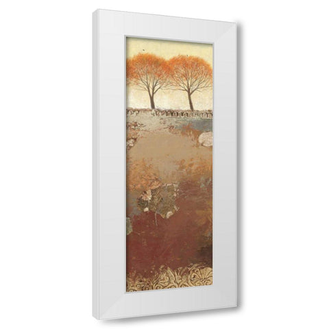 Field and Forest Panel III White Modern Wood Framed Art Print by Wiens, James