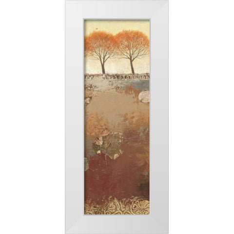 Field and Forest Panel III White Modern Wood Framed Art Print by Wiens, James