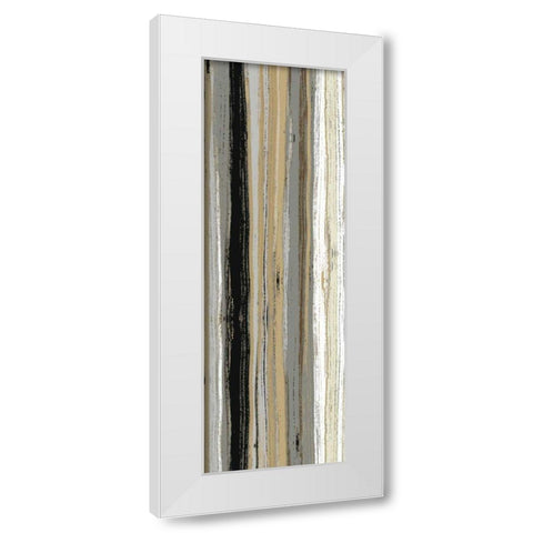 Rainy Streets Neutral Panel II White Modern Wood Framed Art Print by Wild Apple Portfolio