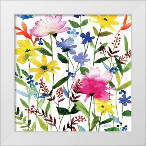 Annes Flowers Crop II White Modern Wood Framed Art Print by Tavoletti, Anne
