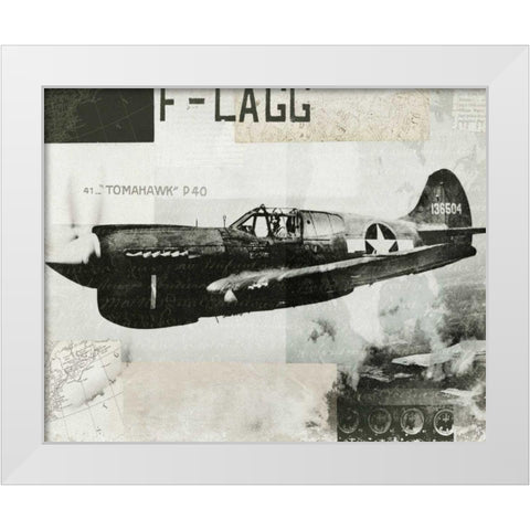 Wings Collage II White Modern Wood Framed Art Print by Wild Apple Portfolio