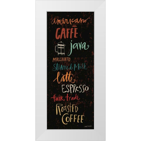 Fair Trade Panel I White Modern Wood Framed Art Print by Warrick, Cheryl