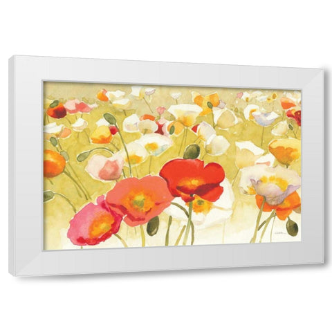 My Iceland Plot I White Modern Wood Framed Art Print by Novak, Shirley