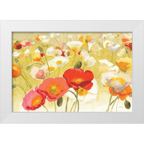 My Iceland Plot I White Modern Wood Framed Art Print by Novak, Shirley