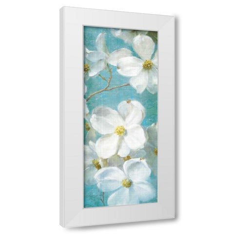 Indiness Blossom Panel Vinage II White Modern Wood Framed Art Print by Nai, Danhui
