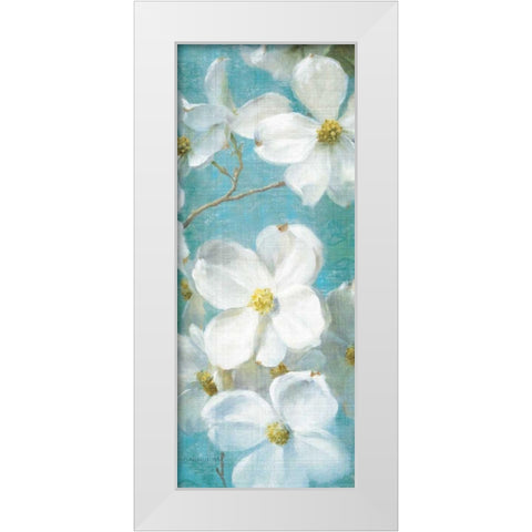 Indiness Blossom Panel Vinage II White Modern Wood Framed Art Print by Nai, Danhui